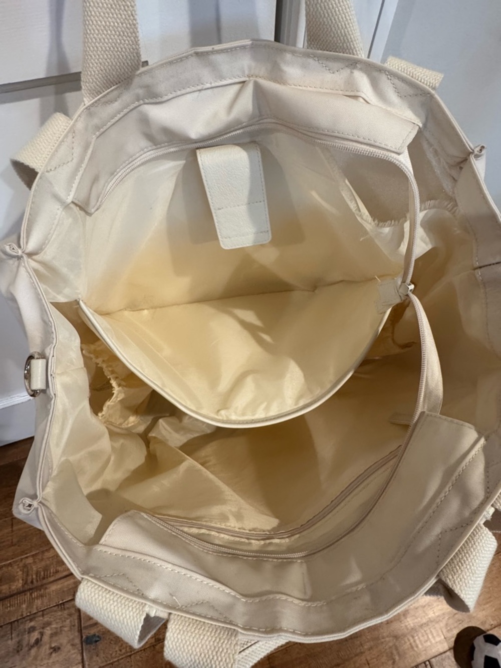 BEIS Cream Weekend Tote Bag - Picture 9 of 9